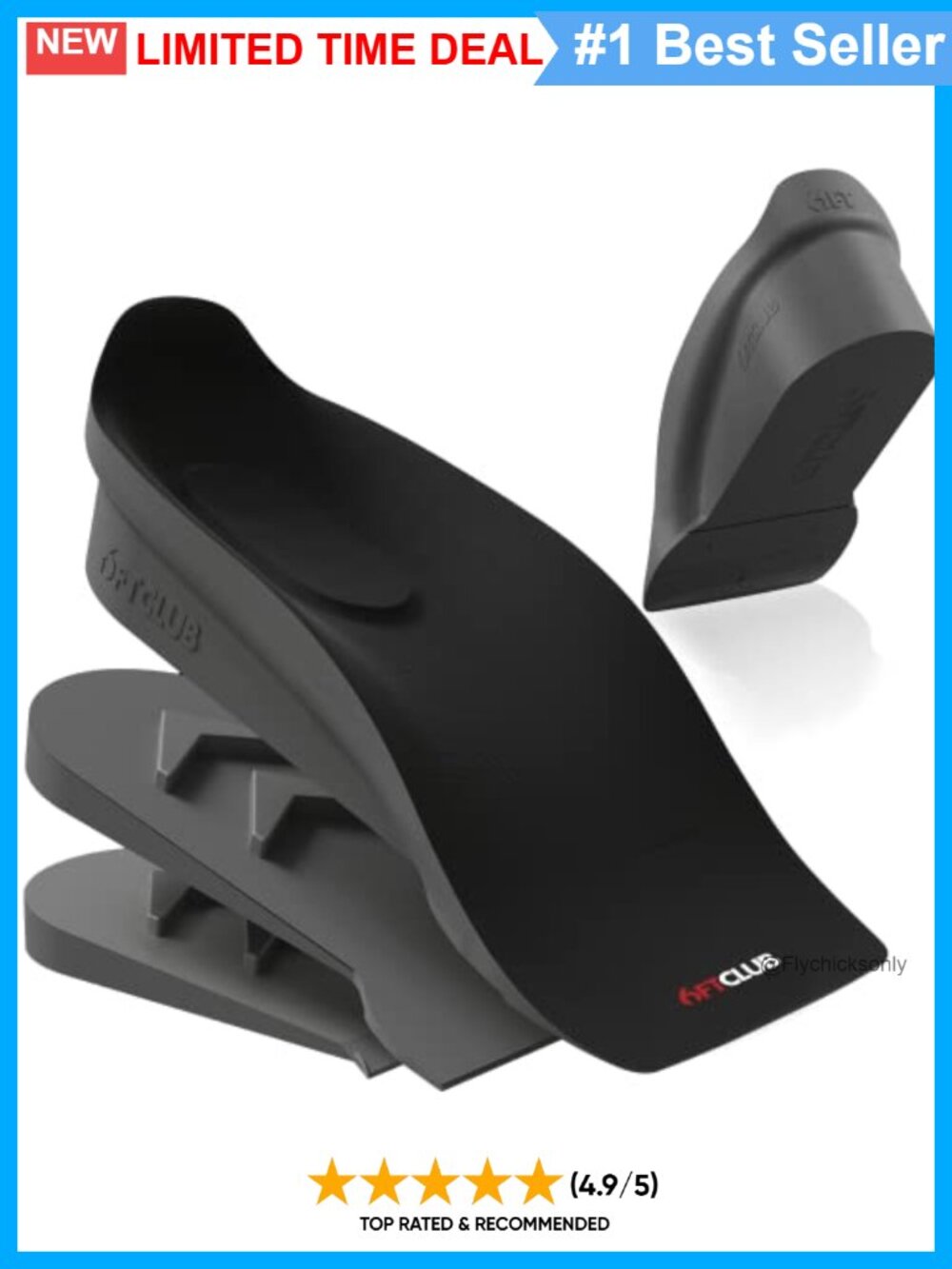 Height Increase Insoles 3-Layer Shoe Lifts Stackable Arch Support